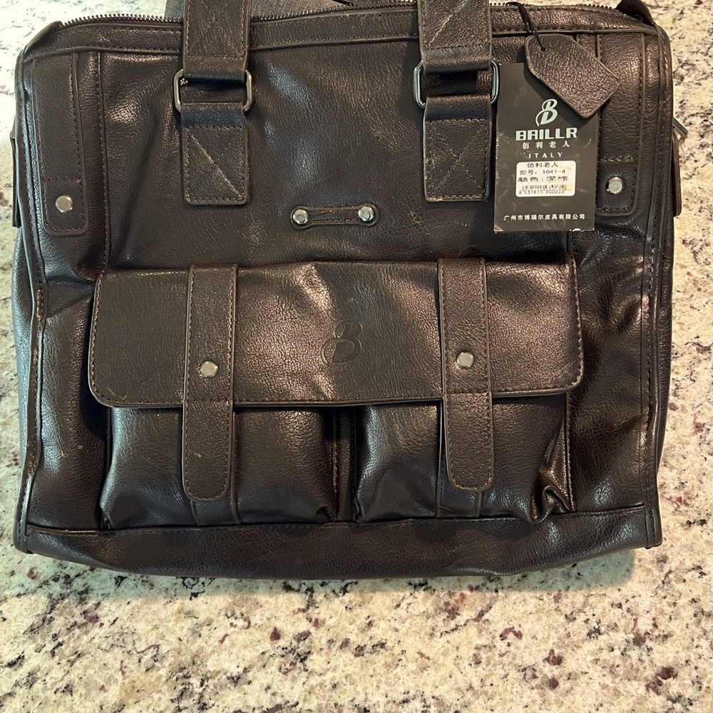 NWT Unisex Baillr Genuine Leather Tote